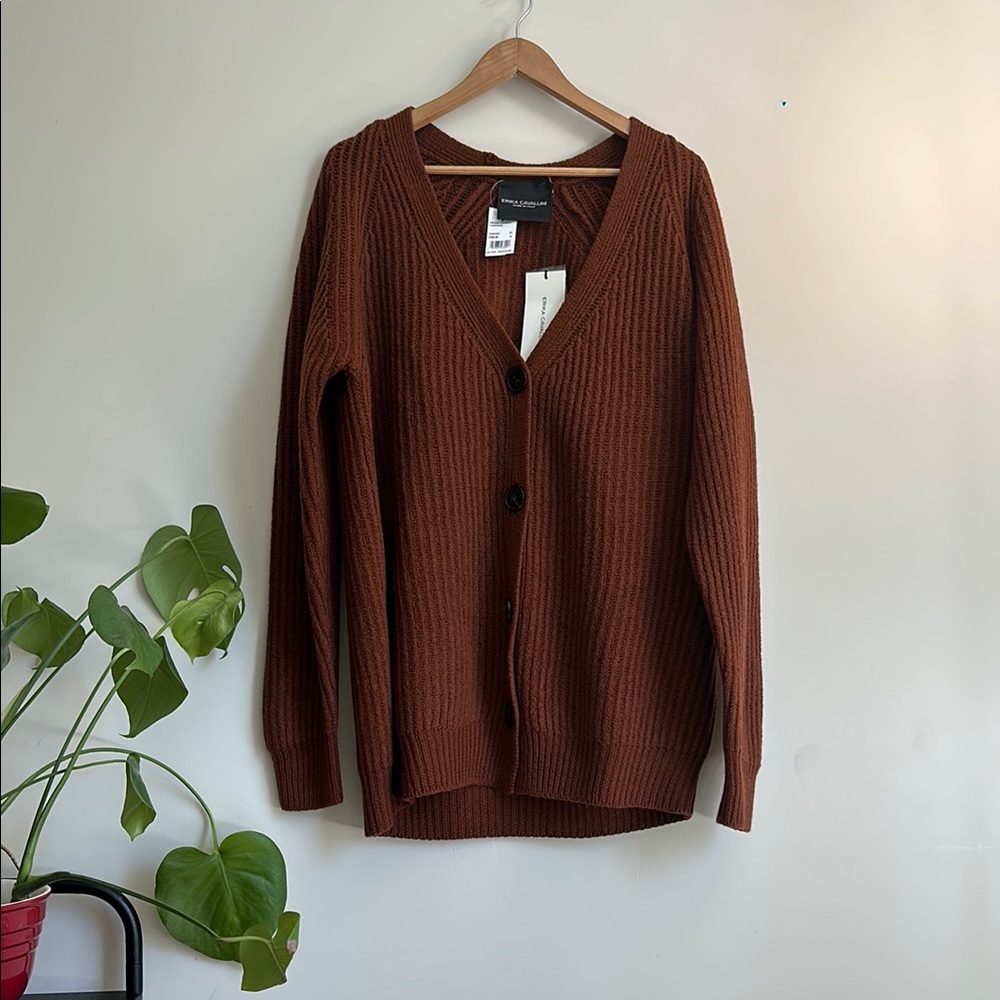 Erika Cavallini Chunky Brown Cardigan